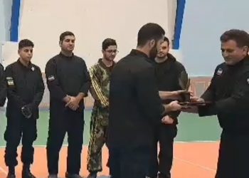 اعطای احکام قهرمانی توسط استاد مختار باقری